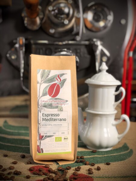 Espresso Mediterrano BIO grob gemahlen 500g